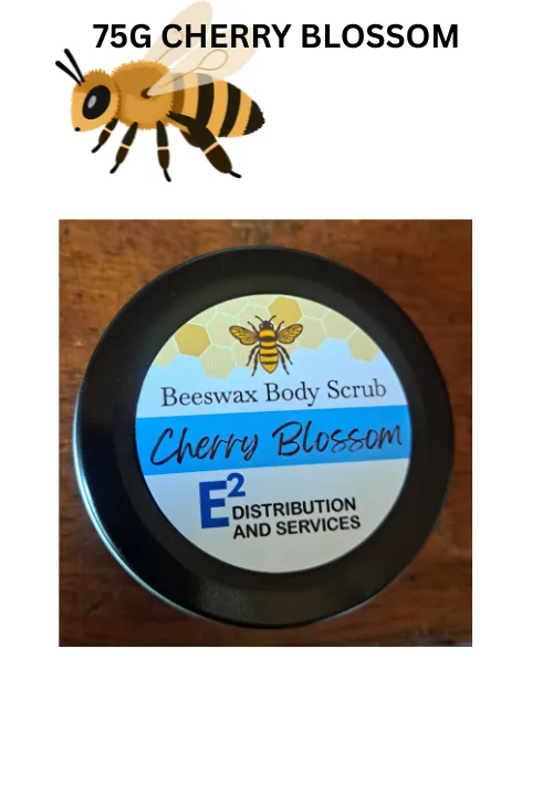 75G BEESWAX BODY SCRUB [CHERRY BLOSSOM]