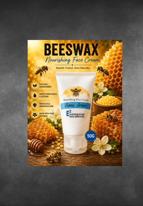 50G NOURISHING BEESWAX FACE CREAM {LOTION TUBE} HONEY AMBER