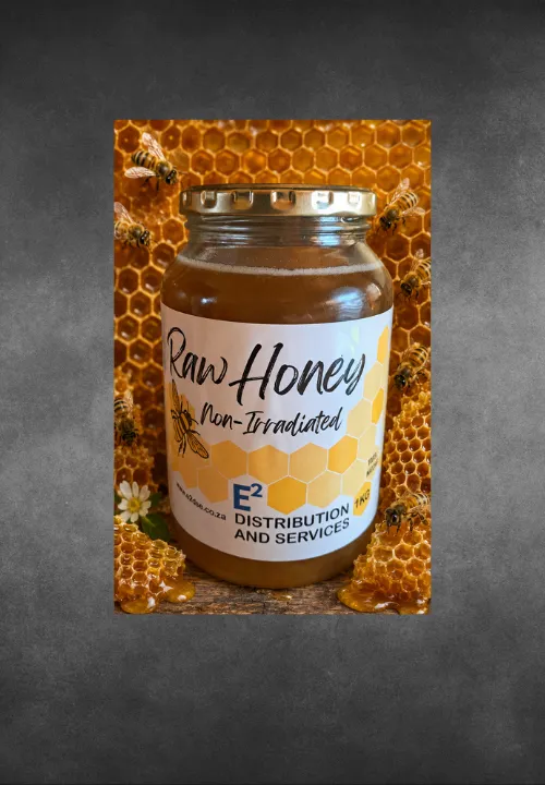 1KG RAW HONEY GLASS JAR