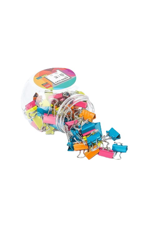 FOLDBACK CLIPS COLOUR (24) 8552 41MM