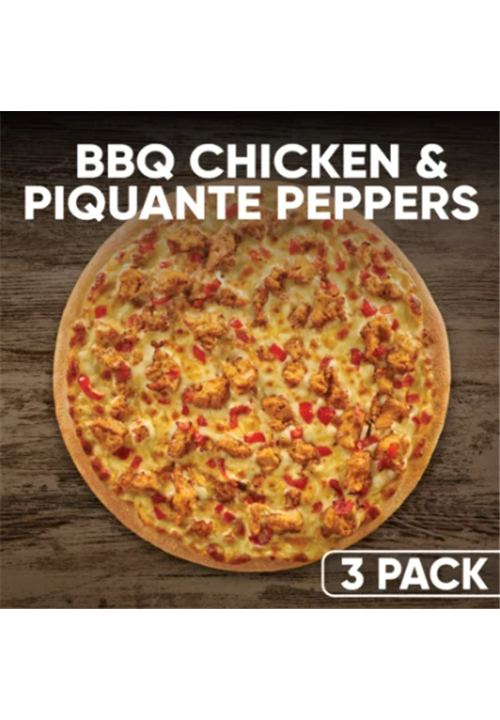BBQ Chicken & Piquanté Peppers Pizza (3 Pack)