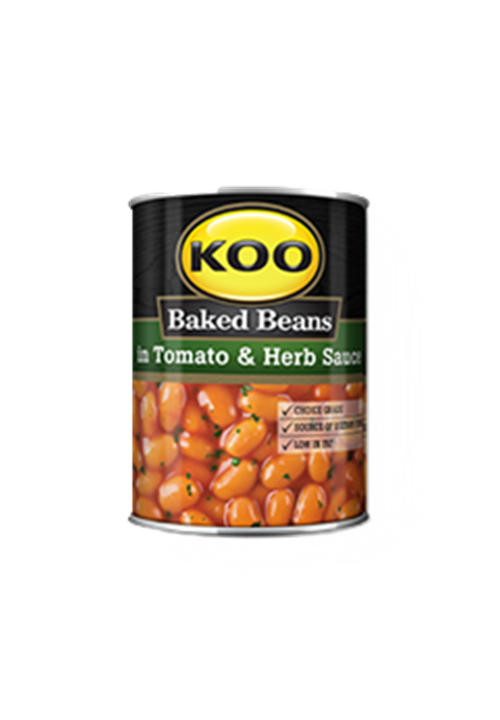Koo Baked Beans in Tomato & Herb Sauce 12 x 410g