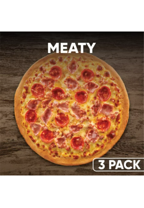 Meaty Pizza  3 Pack