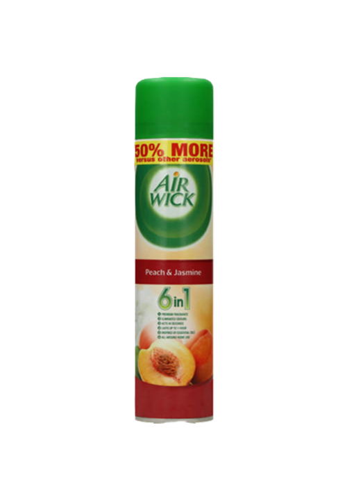 Air Wick 6 in 1 Peach & Jasmine Aerosol 12 x 280ml