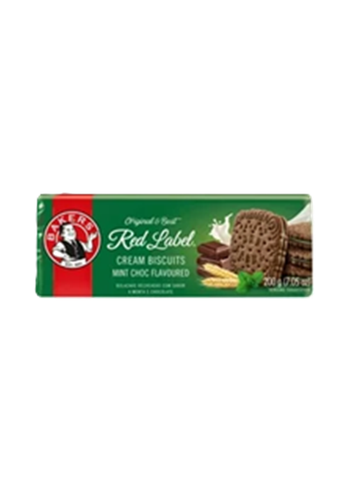 Bakers Red Lable Biscuits Mint Chocolate 200g