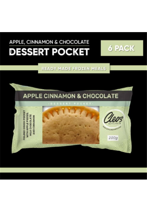 Apple, Cinnamon & Chocolate Dessert Pocket (6 Pack)