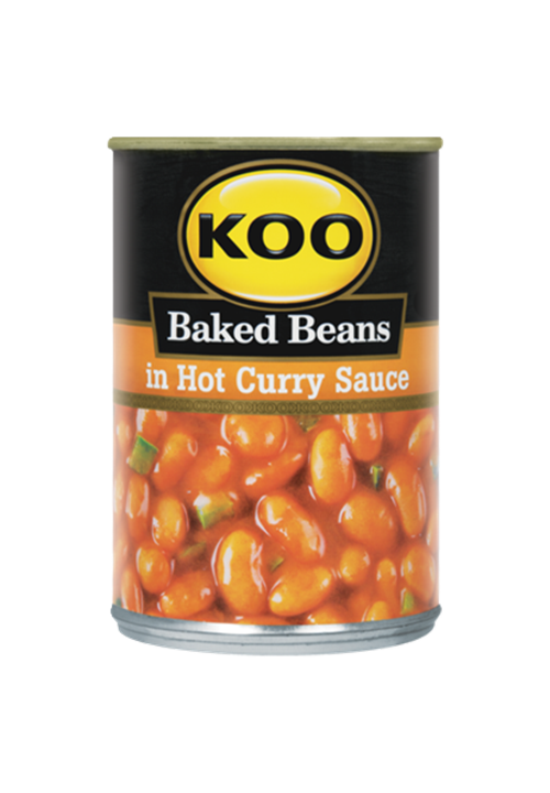 Koo Baked Beans in Hot Curry Sauce 12 x 410g