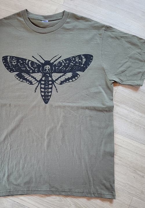 Death Moth Tee | Olive