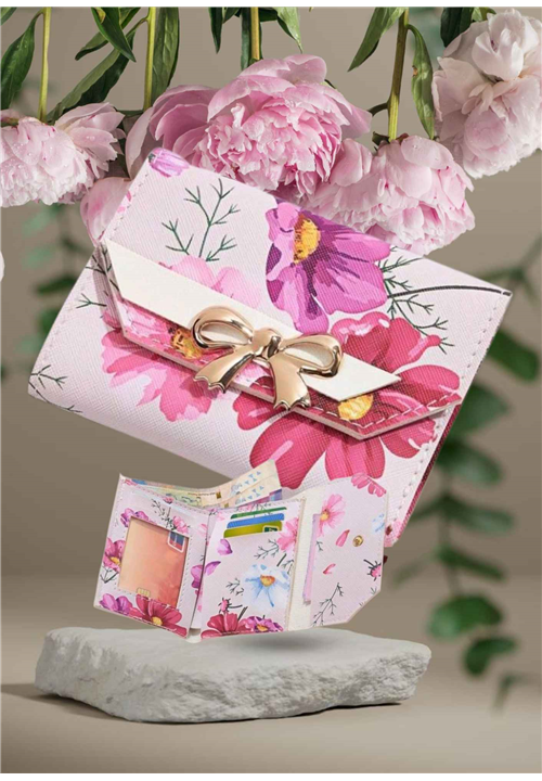 Floral Print Bi-fold wallet for Her