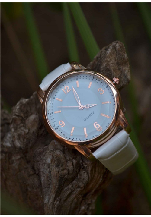 White & Rose Gold Women