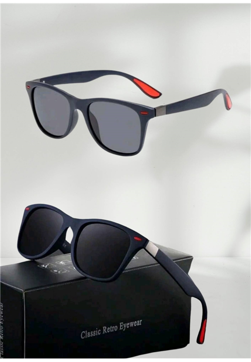 Navy Blue with red detail Sunglasses