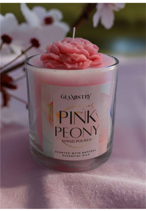Pink Peony Scented Candle