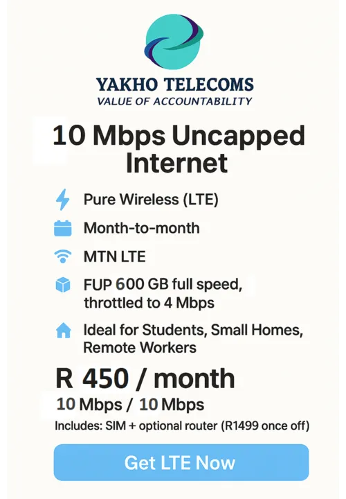 10mpbs Uncapped Fixed LTE