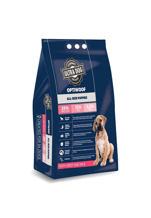 Ultra Dog Optiwoof Puppy Beef 8kg