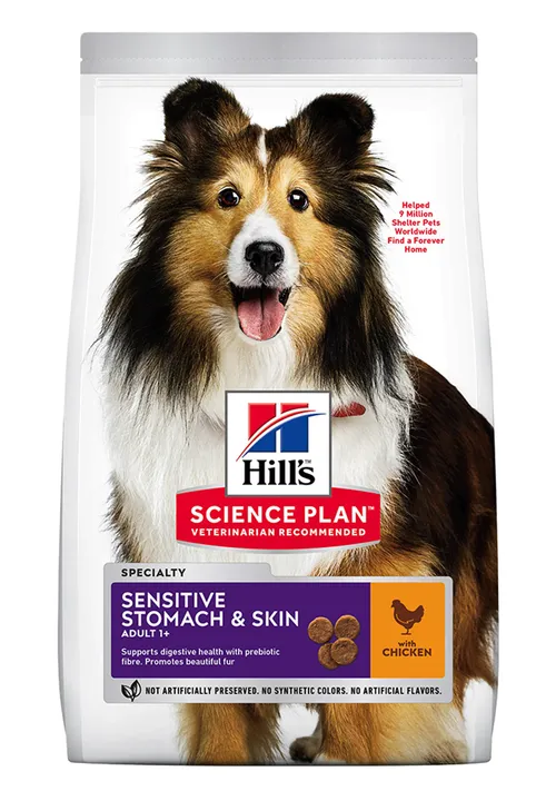 Hills Dog Adult Med/Large Sensitive Stomach & Skin 2.5kg