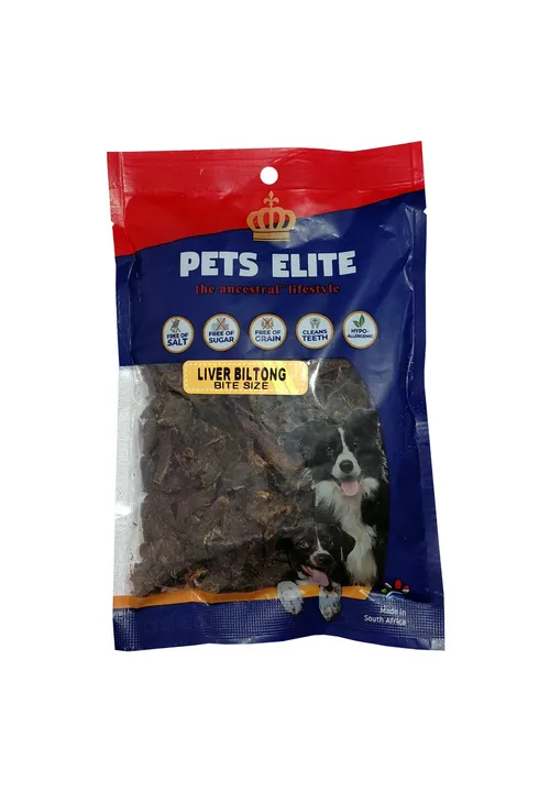 Pets Elite Liver Biltong Bite Size 90g