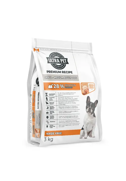 Ultra Dog Premium Adult Small/Med Chicken 3kg