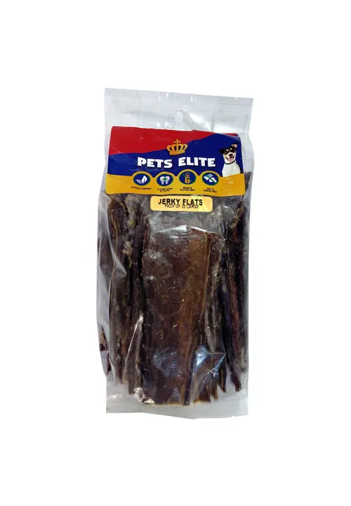 Pets Elite Jerky Flats 25 Pack Large