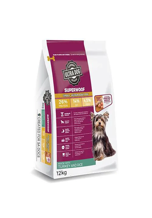 Ultra Dog Superwoof Adult Small/Med Turkey 12kg