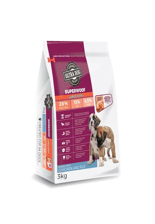 Ultra Dog Superwoof Puppy Large Breed Chicken 3kg