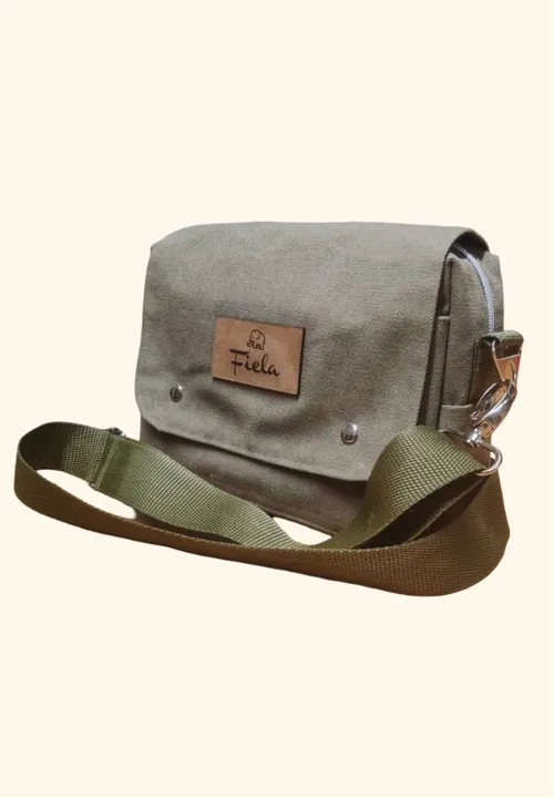 Canvas Cross Body Bag Small