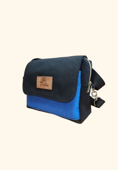 Canvas Cross Body Bag Small - Black