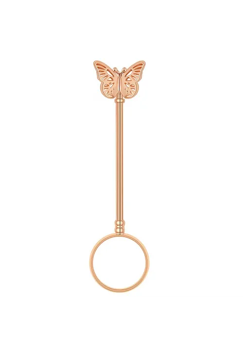 Rose Gold Butterfly - Stylin’ Ring (Cigarette Holder Ring) 
