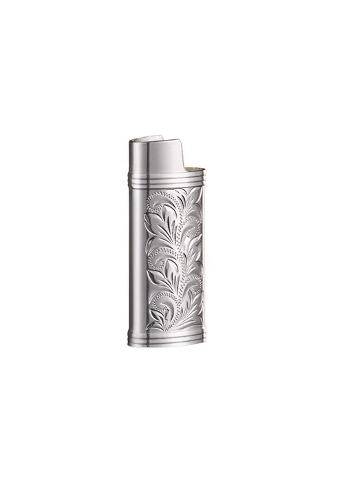 Lighter Cover Leaves - Silver