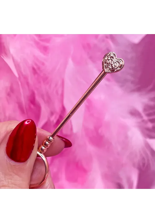 Gold Heart - Stylin’ Ring (Cigarette Holder Ring) - Gold Heart