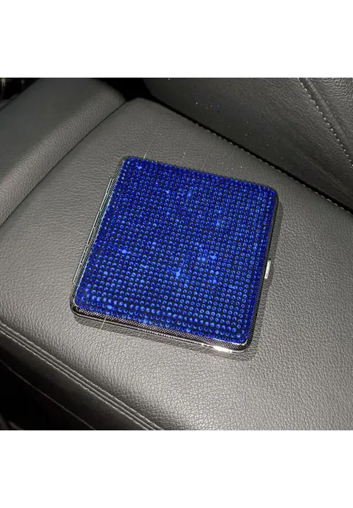 Blue Glam Diamanté Case - Square
