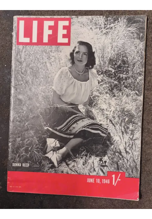 LIFE MAGAZINE , JUNE !~) 1946 DONNA REED  COVER
