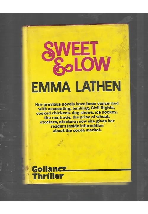 SWEET & LOW Emma Lathen First Edition Collancz Thriller