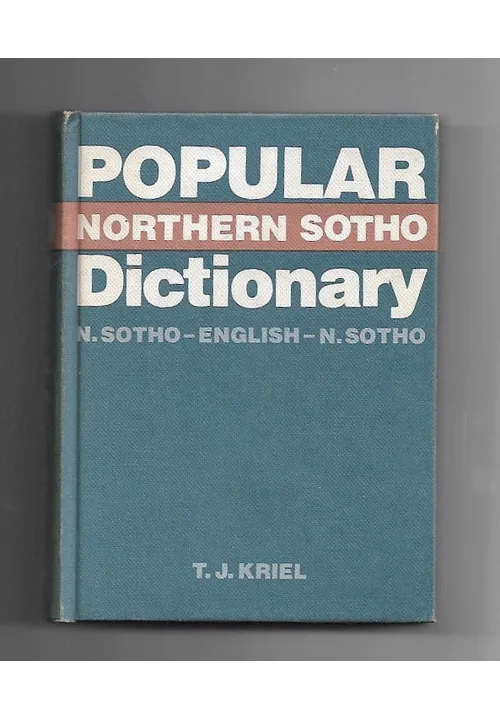 NORTHERN SOTO Dictionary by T.J Kriel