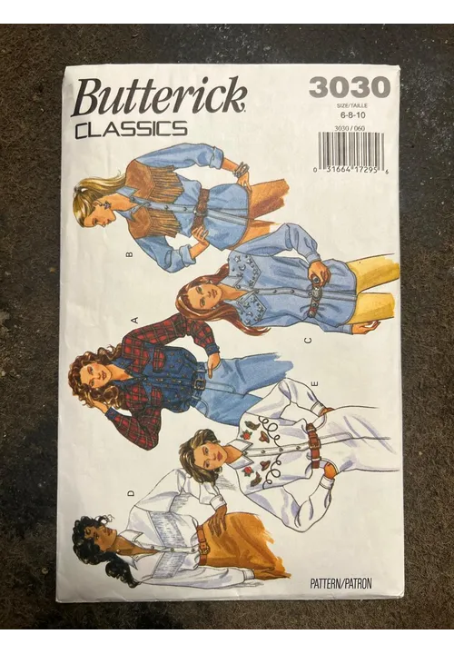 PATTERN BUTTERICK 3030