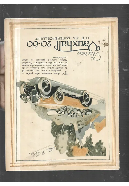 The new Vauxhall 20-60 THE SIX SUPEREXCELLENT Leaflet