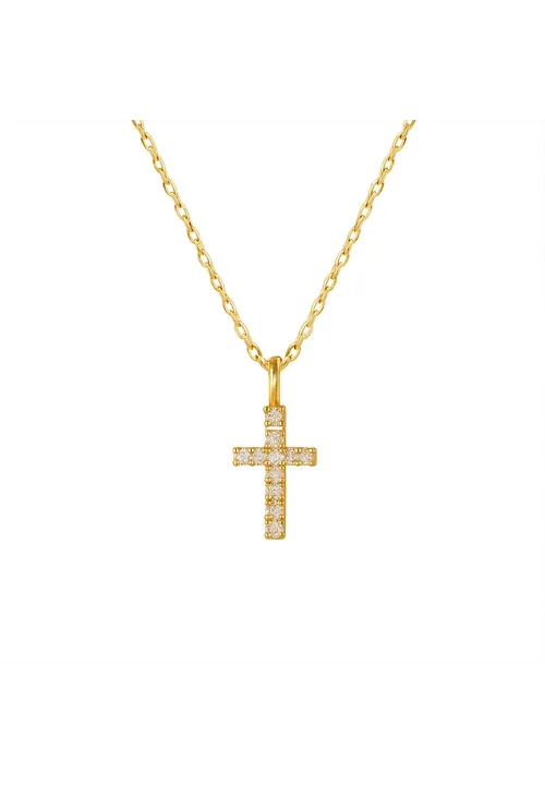 Celeste Cross Stainless Steel Necklace