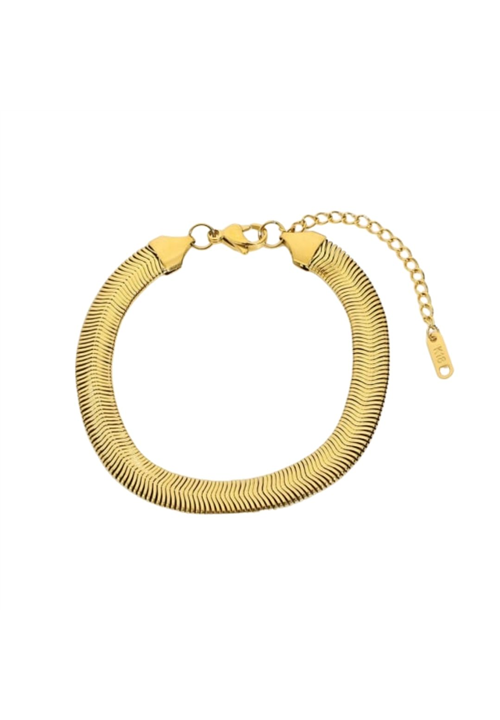 Sade Herringbone Stainless Steel Bracelet