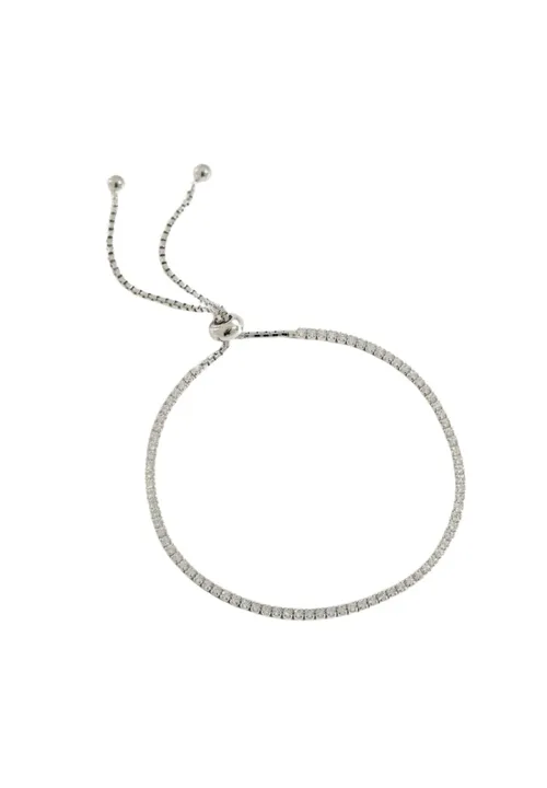 Sterling Silver Dainty Tennis Bracelet