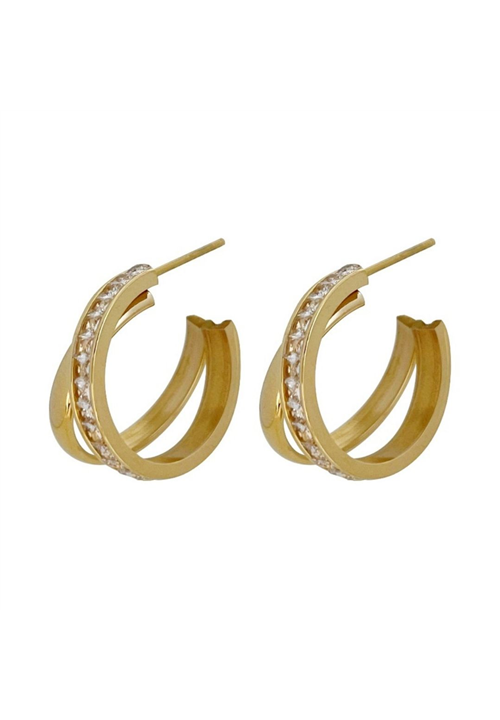 Ainsley Two in One Cubic Zirconia Hoop
