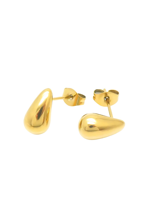 Water Droplet Stainless Steel Studs