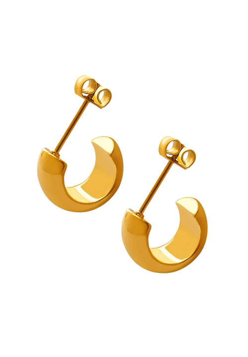 Sleek C-Hoop Studs