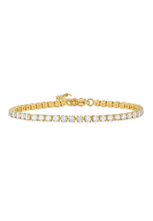 Zircon Stainless Steel Tennis Bracelet