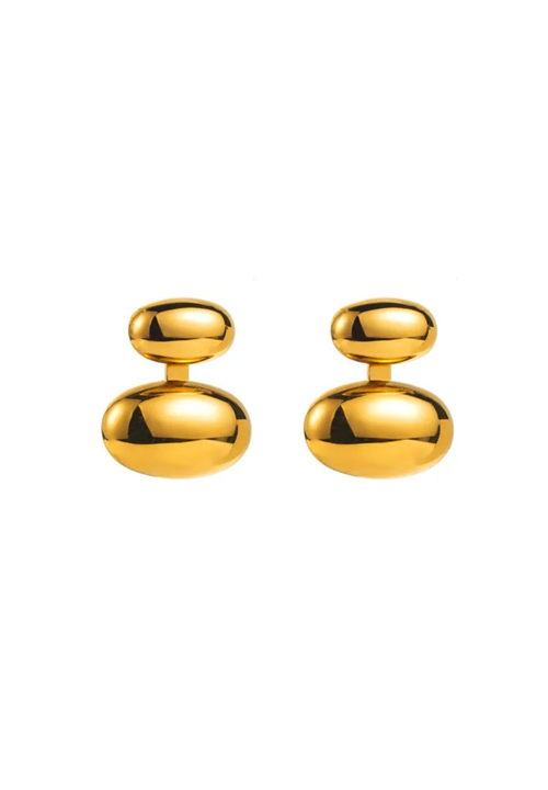 Pebble Drop stainless steel Earrings
