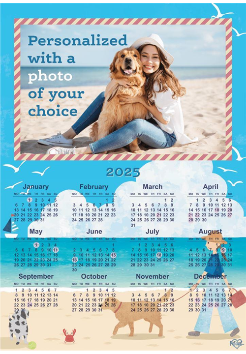 Calendar 2025 - Beach Walk