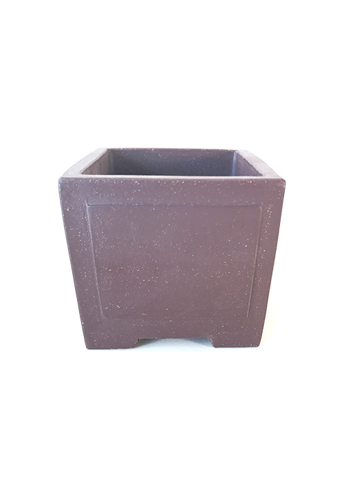 YIXING PURPLE CLAY | UNGLAZED SQUARE | 86 X 86 X 77