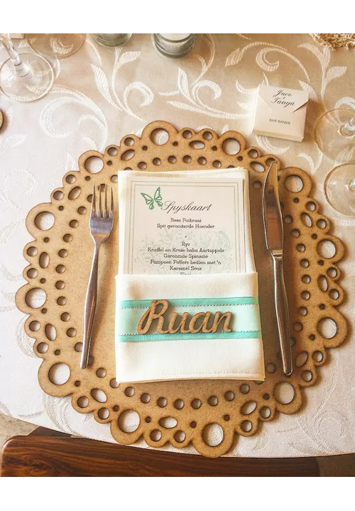 Wedding Pattern Underplate x 1