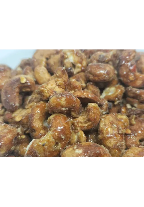 Chilli and Cayenne Caramel Cashews