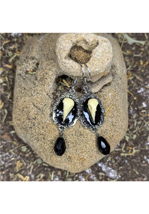 BLACK CROW EARRINGS