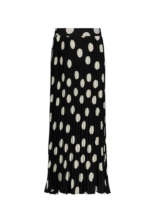 Polka Dot Pleated Maxi Skirt