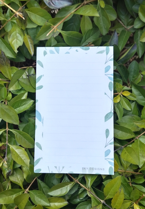 Green Leaves | Memo Notepad | A6